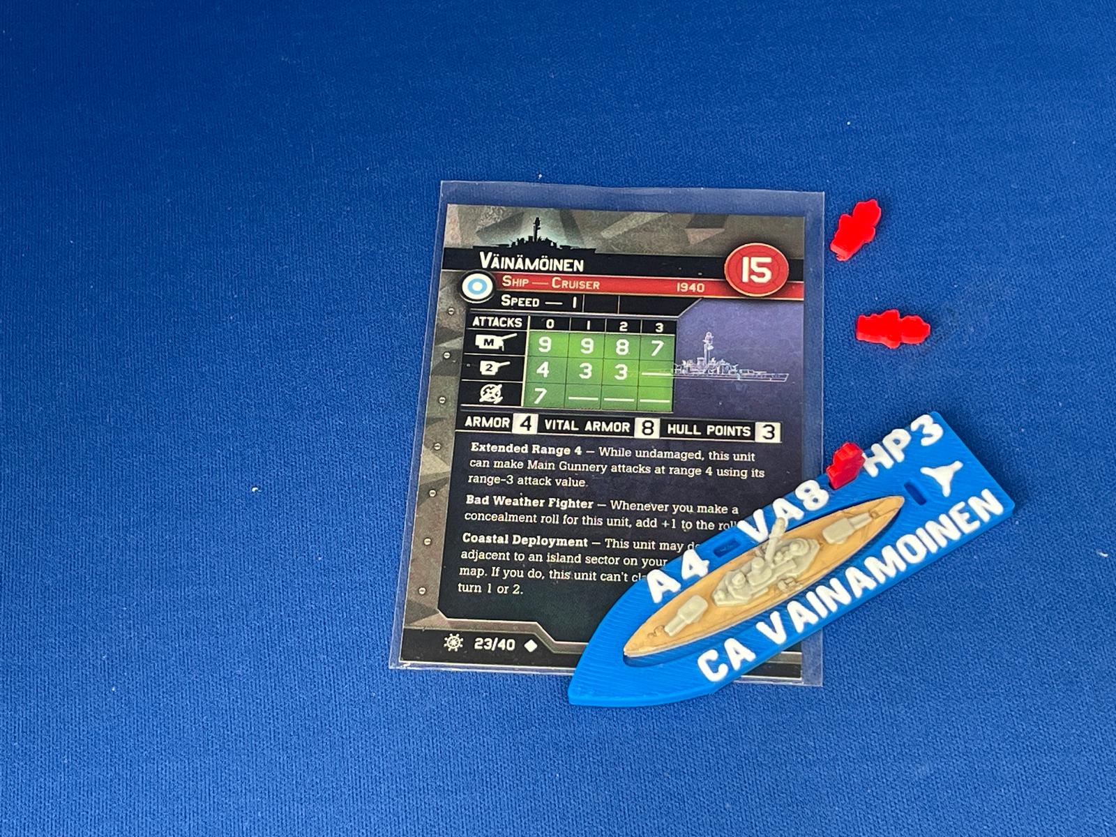 War at Sea GKM Z20 Karl Galster Ship Base - Game Aid by The Fun